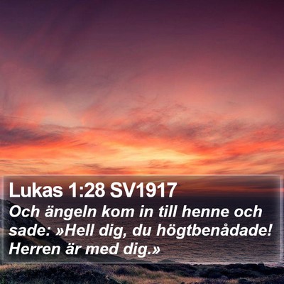 Lukas 1:28 SV1917 Bible Verse Image