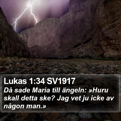 Lukas 1:34 SV1917 Bible Verse Image