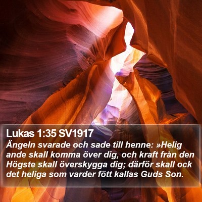 Lukas 1:35 SV1917 Bible Verse Image