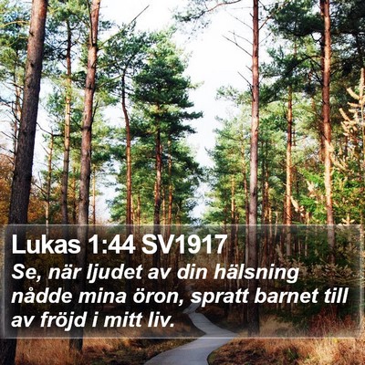 Lukas 1:44 SV1917 Bible Verse Image