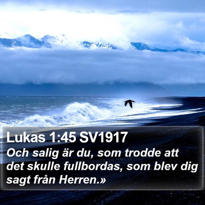 Lukas 1:45 SV1917 Bible Verse Image