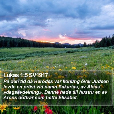 Lukas 1:5 SV1917 Bible Verse Image