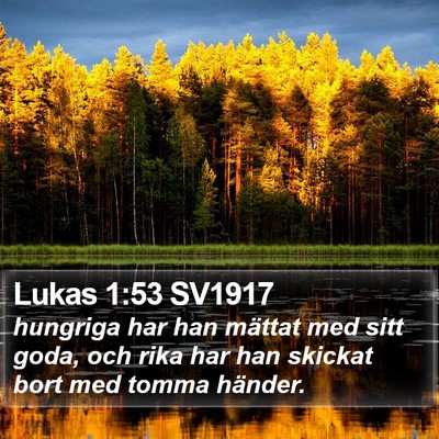 Lukas 1:53 SV1917 Bible Verse Image