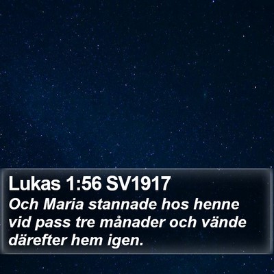 Lukas 1:56 SV1917 Bible Verse Image