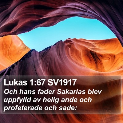 Lukas 1:67 SV1917 Bible Verse Image