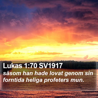 Lukas 1:70 SV1917 Bible Verse Image