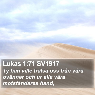 Lukas 1:71 SV1917 Bible Verse Image