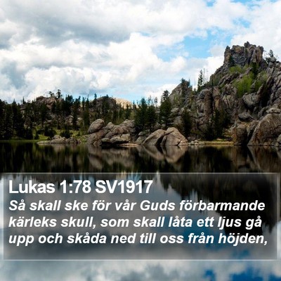 Lukas 1:78 SV1917 Bible Verse Image