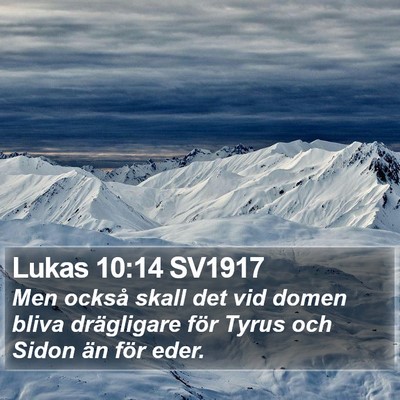 Lukas 10:14 SV1917 Bible Verse Image