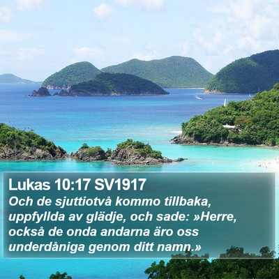 Lukas 10:17 SV1917 Bible Verse Image