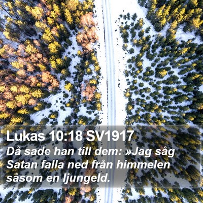 Lukas 10:18 SV1917 Bible Verse Image