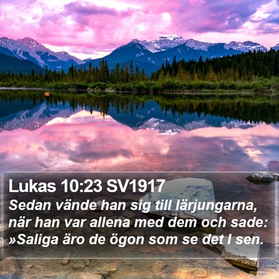 Lukas 10:23 SV1917 Bible Verse Image