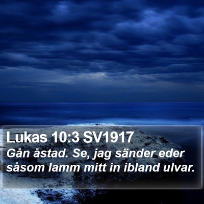 Lukas 10:3 SV1917 Bible Verse Image