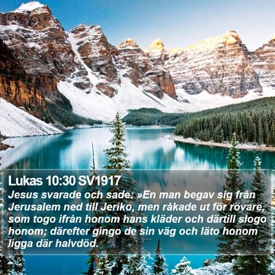Lukas 10:30 SV1917 Bible Verse Image
