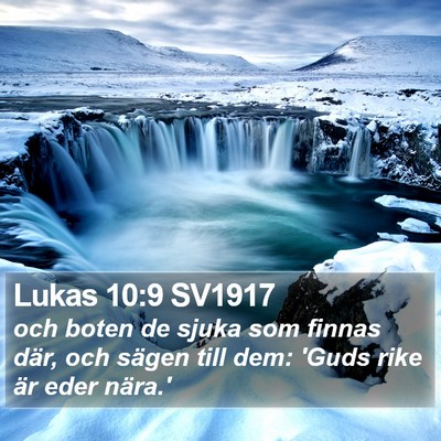 Lukas 10:9 SV1917 Bible Verse Image