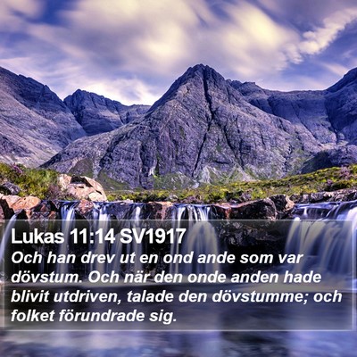 Lukas 11:14 SV1917 Bible Verse Image