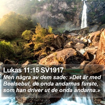 Lukas 11:15 SV1917 Bible Verse Image