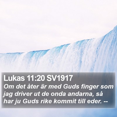 Lukas 11:20 SV1917 Bible Verse Image