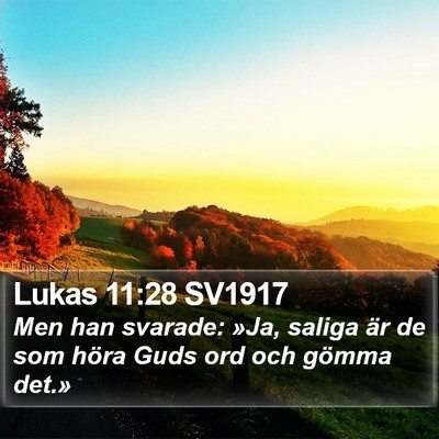 Lukas 11:28 SV1917 Bible Verse Image