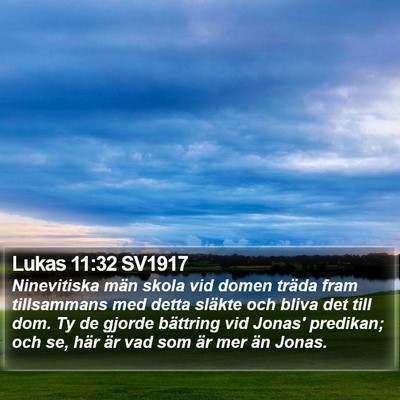 Lukas 11:32 SV1917 Bible Verse Image
