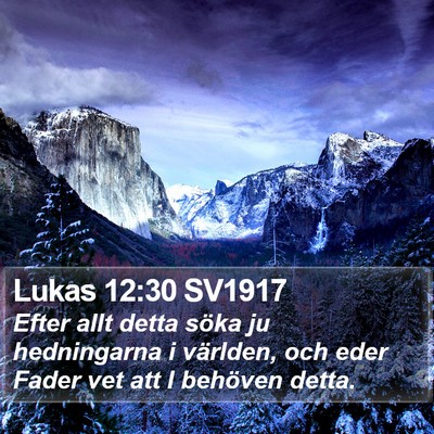 Lukas 12:30 SV1917 Bible Verse Image