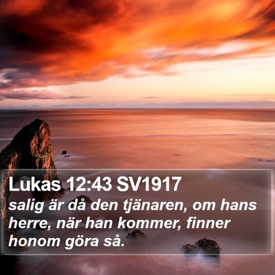 Lukas 12:43 SV1917 Bible Verse Image