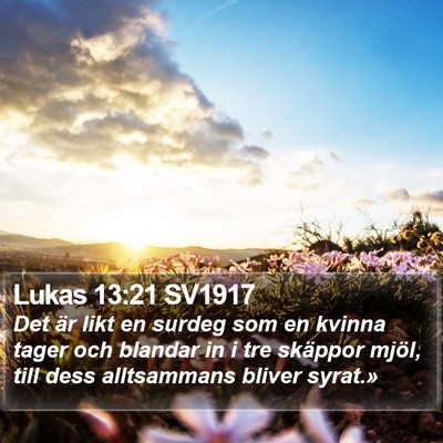 Lukas 13:21 SV1917 Bible Verse Image