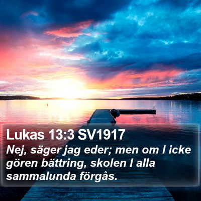 Lukas 13:3 SV1917 Bible Verse Image