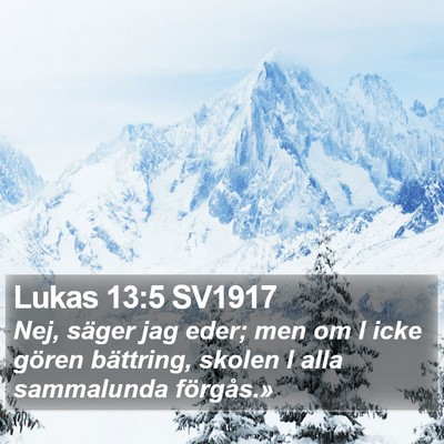 Lukas 13:5 SV1917 Bible Verse Image