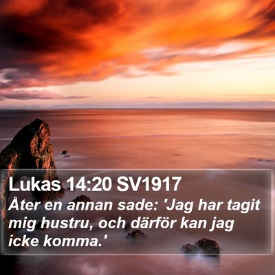 Lukas 14:20 SV1917 Bible Verse Image