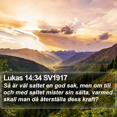 Lukas 14:34 SV1917 Bible Verse Image
