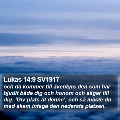 Lukas 14:9 SV1917 Bible Verse Image