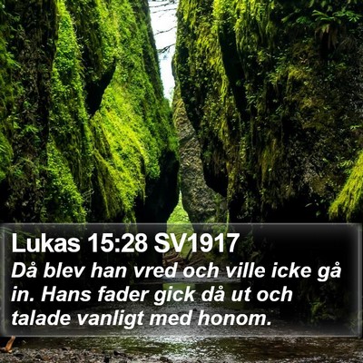 Lukas 15:28 SV1917 Bible Verse Image