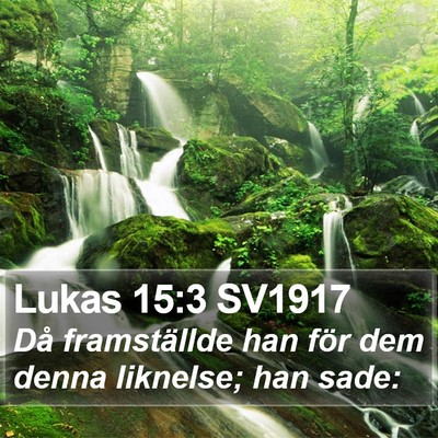 Lukas 15:3 SV1917 Bible Verse Image