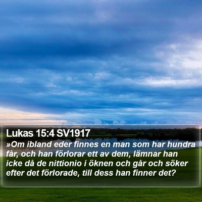 Lukas 15:4 SV1917 Bible Verse Image