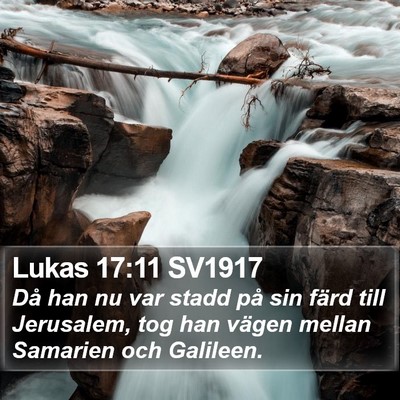 Lukas 17:11 SV1917 Bible Verse Image