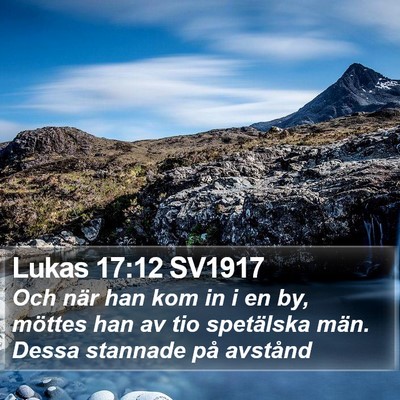 Lukas 17:12 SV1917 Bible Verse Image