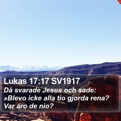 Lukas 17:17 SV1917 Bible Verse Image
