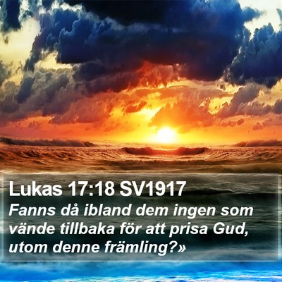 Lukas 17:18 SV1917 Bible Verse Image