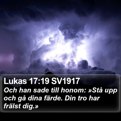 Lukas 17:19 SV1917 Bible Verse Image