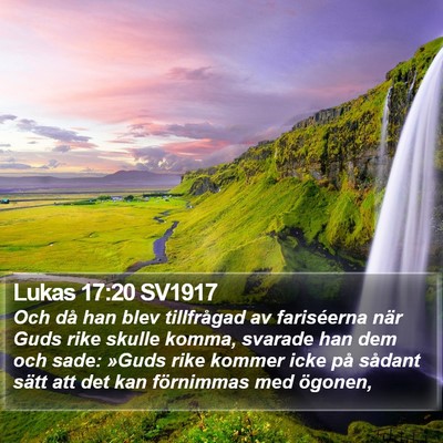 Lukas 17:20 SV1917 Bible Verse Image