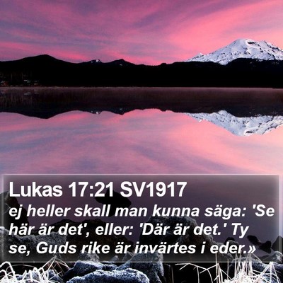 Lukas 17:21 SV1917 Bible Verse Image
