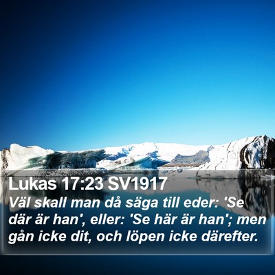 Lukas 17:23 SV1917 Bible Verse Image