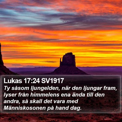 Lukas 17:24 SV1917 Bible Verse Image