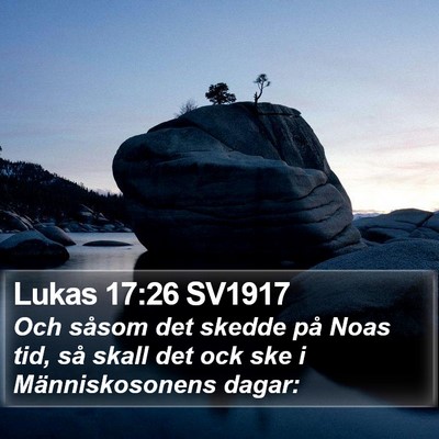 Lukas 17:26 SV1917 Bible Verse Image