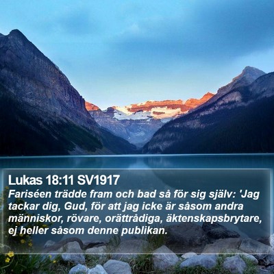Lukas 18:11 SV1917 Bible Verse Image