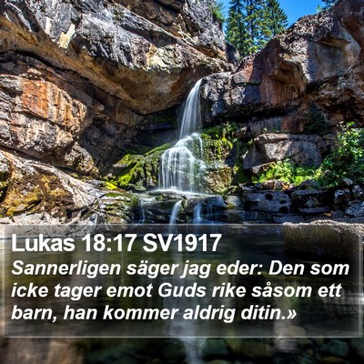 Lukas 18:17 SV1917 Bible Verse Image