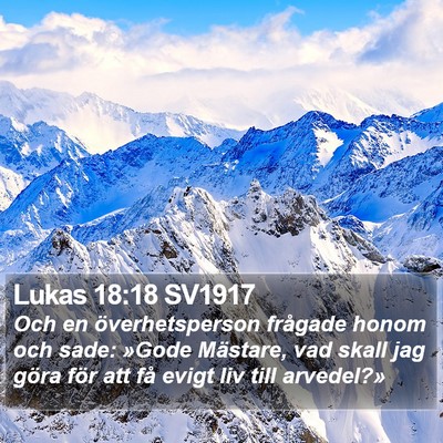 Lukas 18:18 SV1917 Bible Verse Image