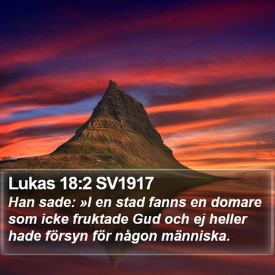 Lukas 18:2 SV1917 Bible Verse Image