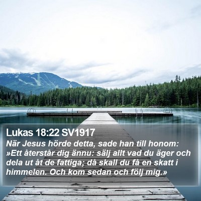 Lukas 18:22 SV1917 Bible Verse Image